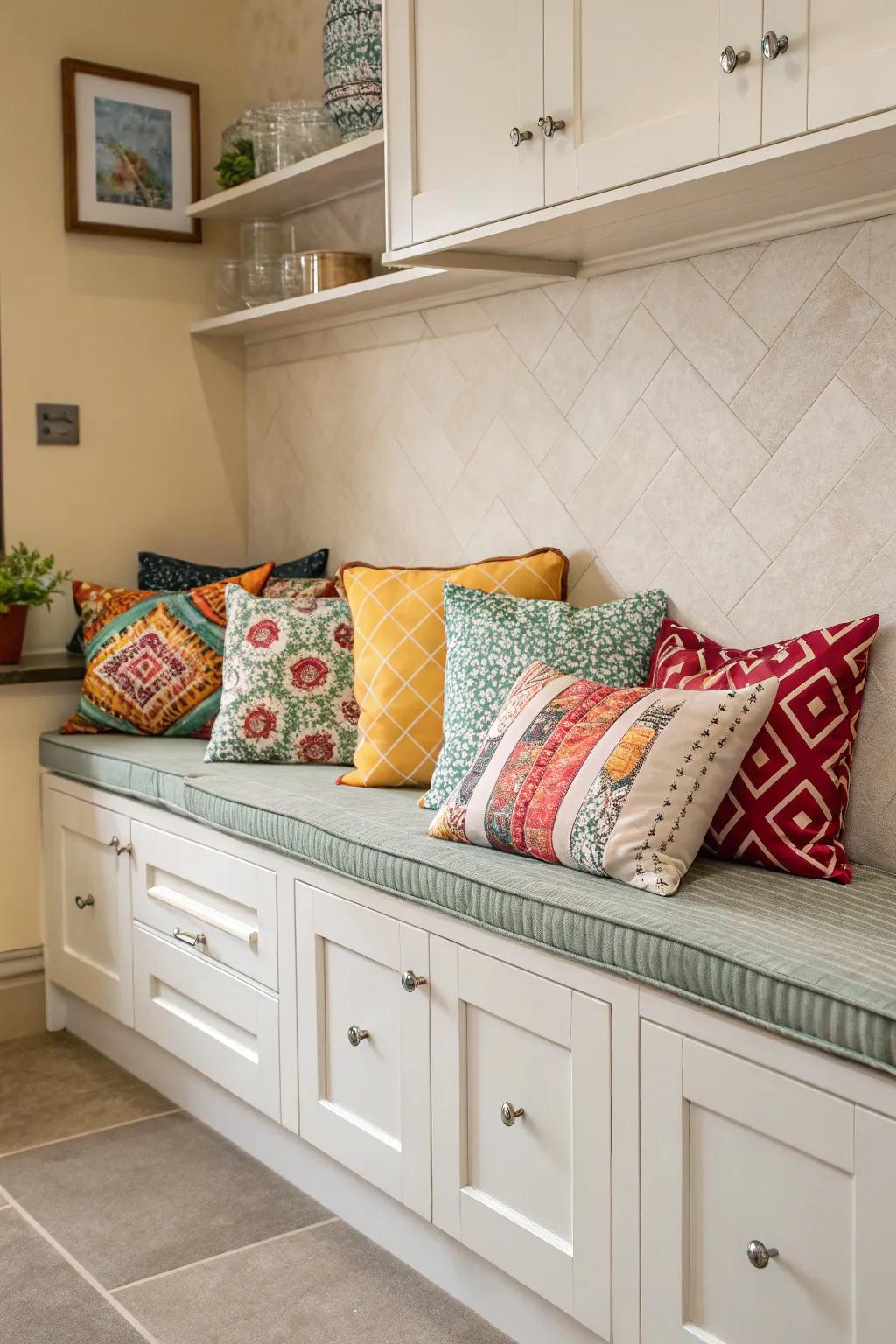 Illuminate your kitchen area through decorative elements.