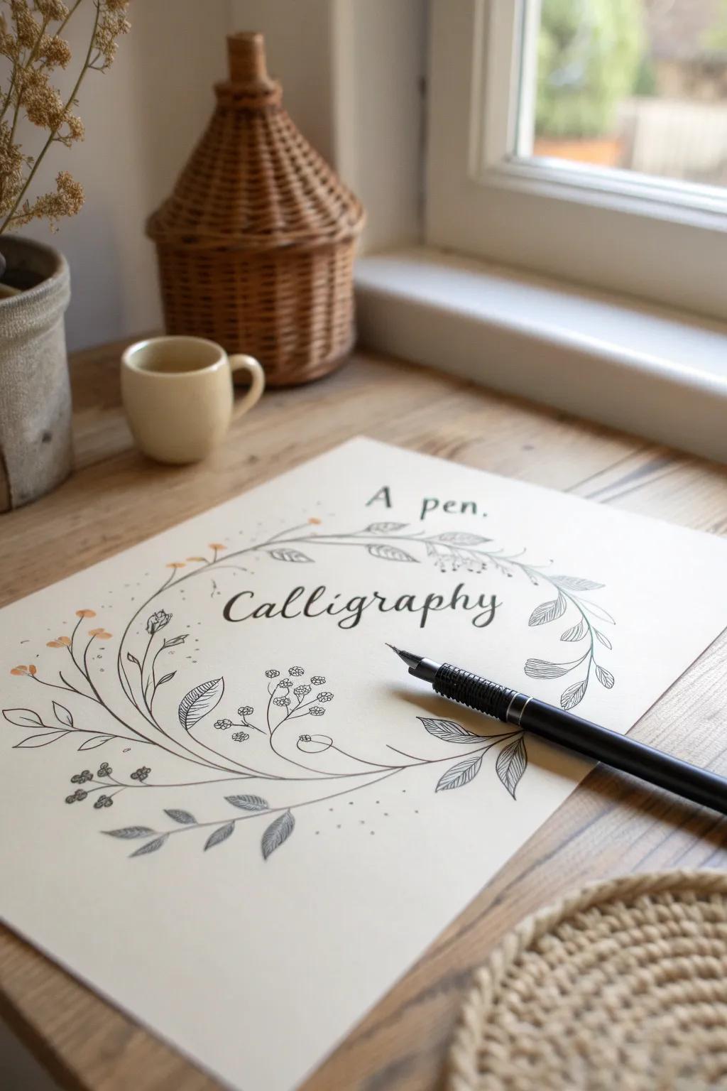 Express your creativity with a great mix of calligraphy and pictures. Let your art tell a story.