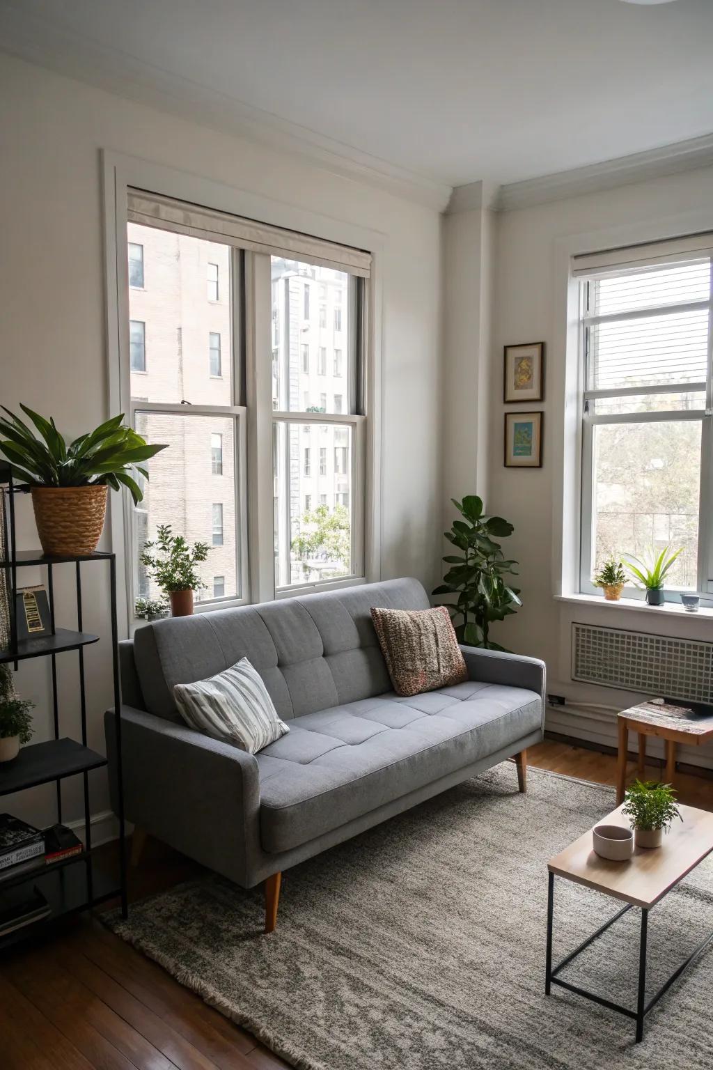 Convertible sofas offer versatility and style for compact settings.