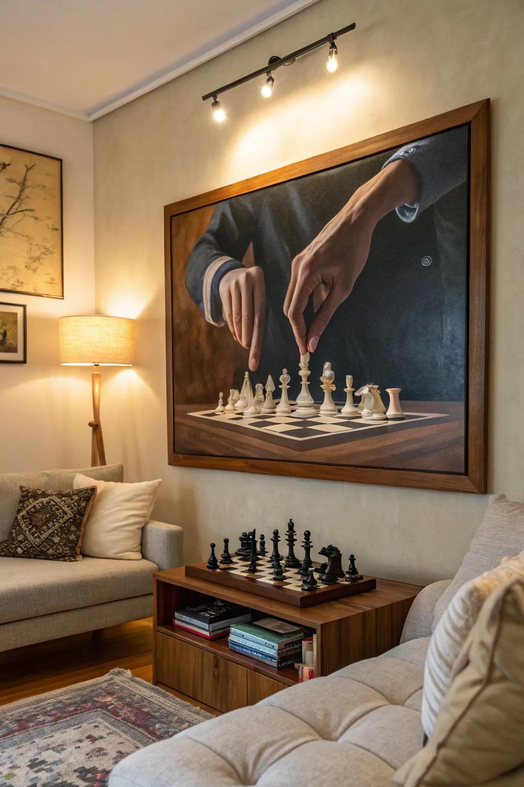 The inclusion of human presence breathes life into the painting.