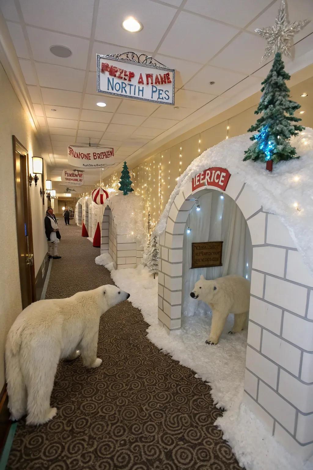 Embark on a bewitching expedition to the Arctic Encampment within your corridor.