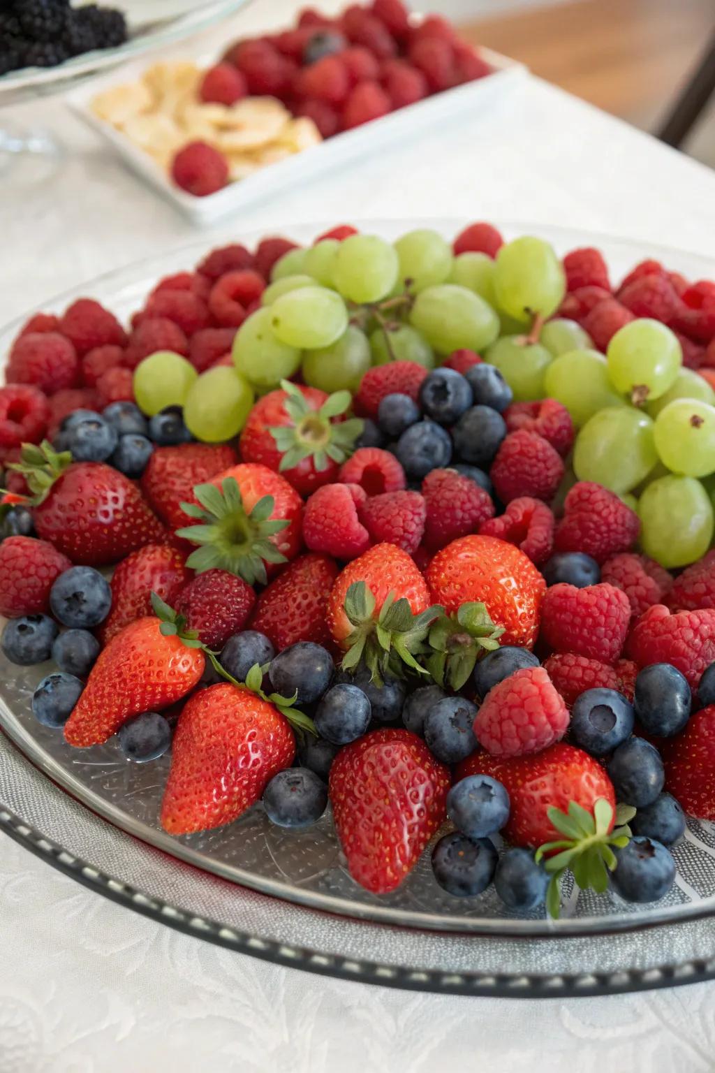 Add a burst of color with a fresh fruity dream cold plate.