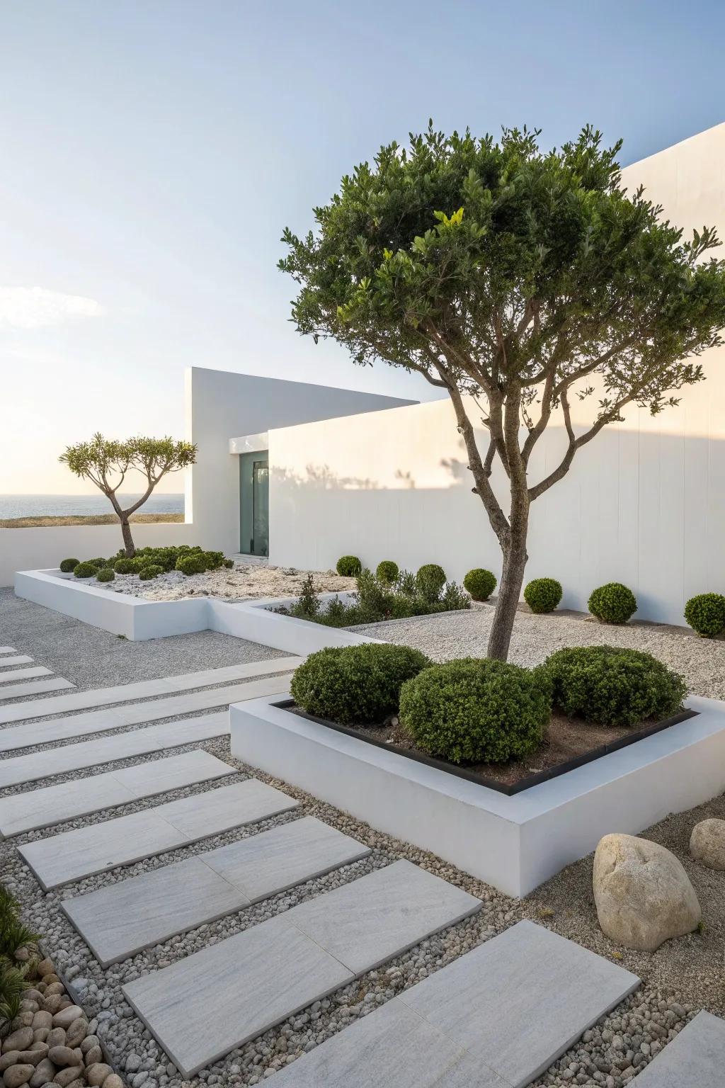 Contemporary minimalism offers a refined and sophisticated appearance.