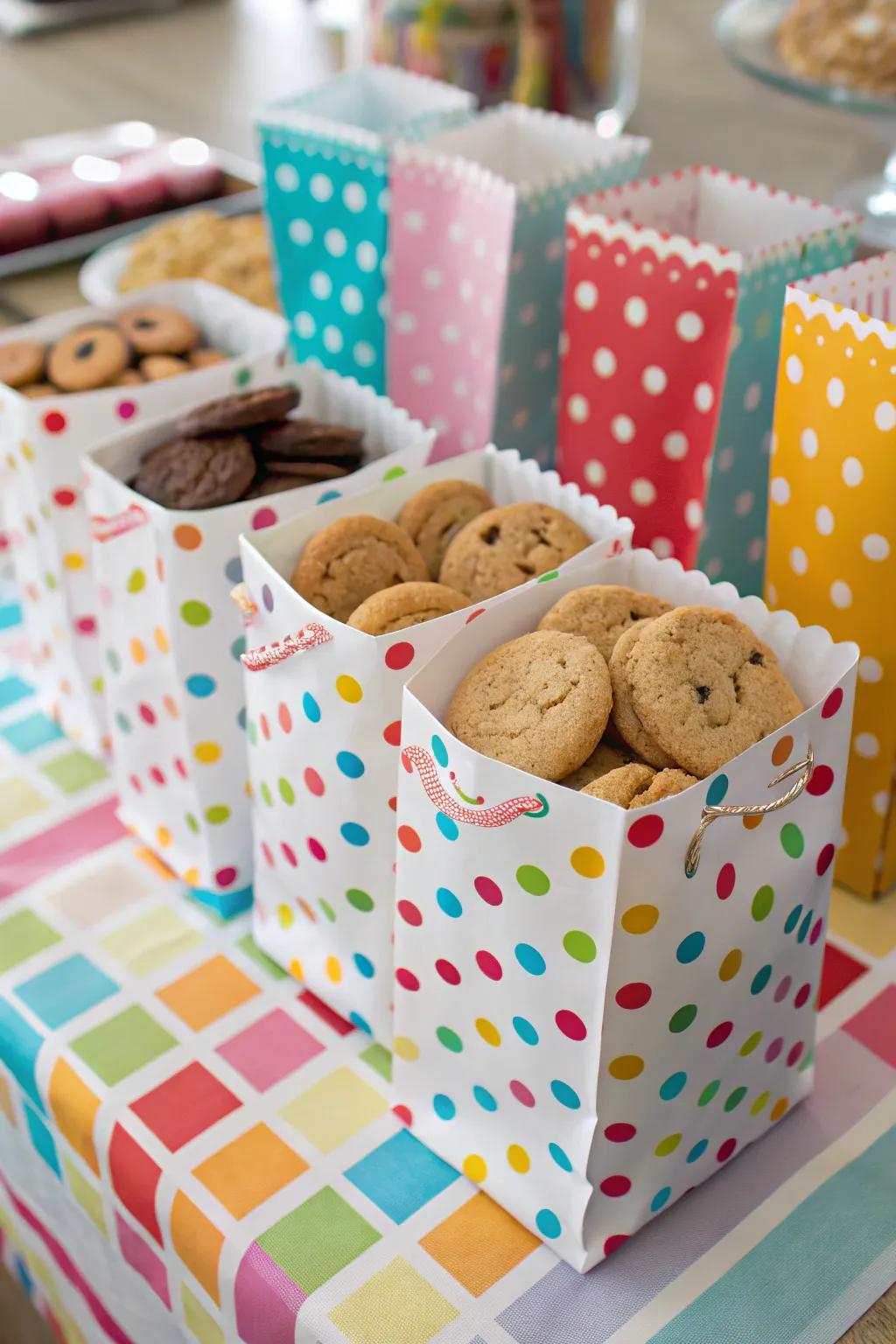 Lively designs add a fun twist to biscuit wrapping.