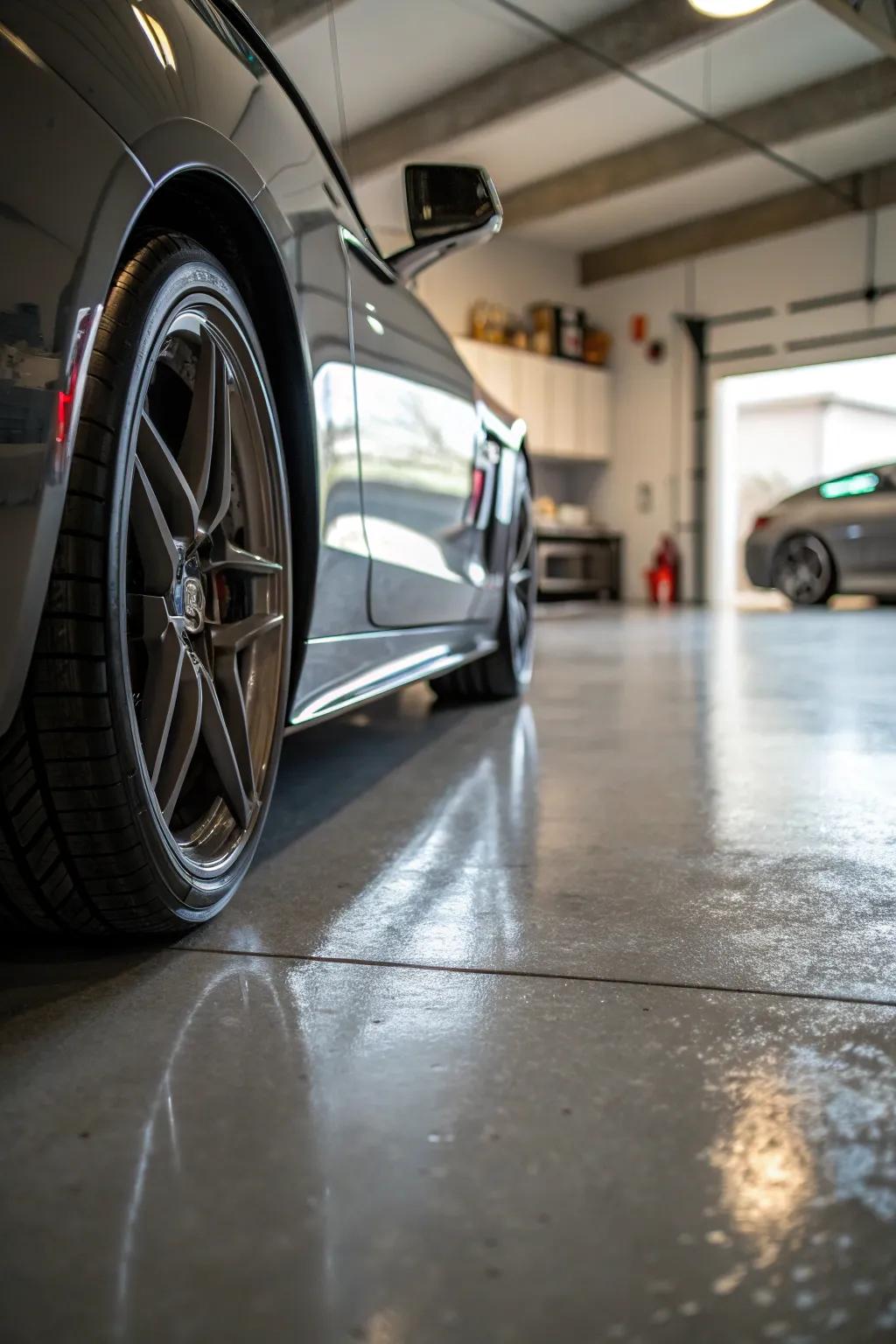 Resilient and sophisticated materials result in a superb garage finish.