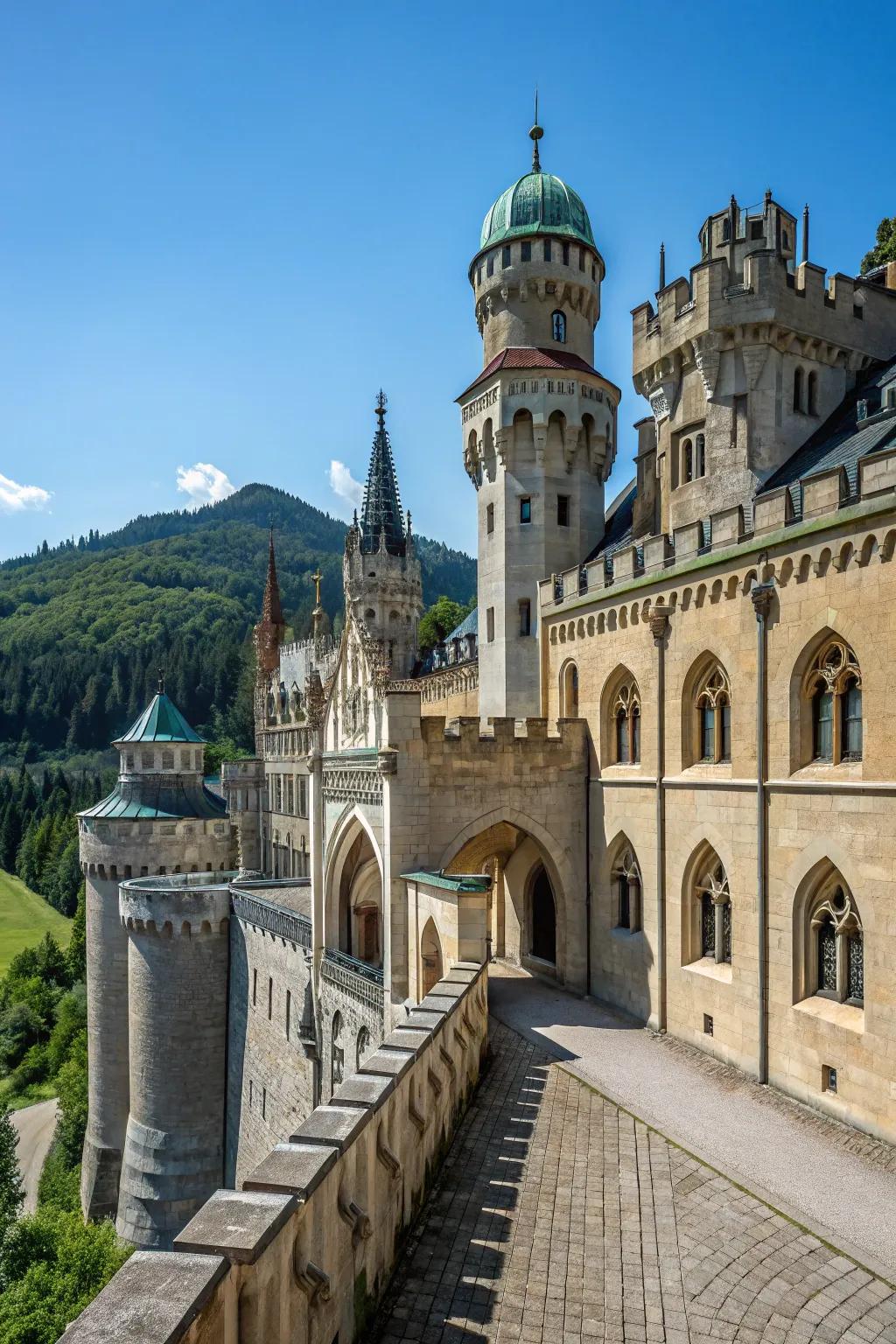 A tapestry of history in castle form.