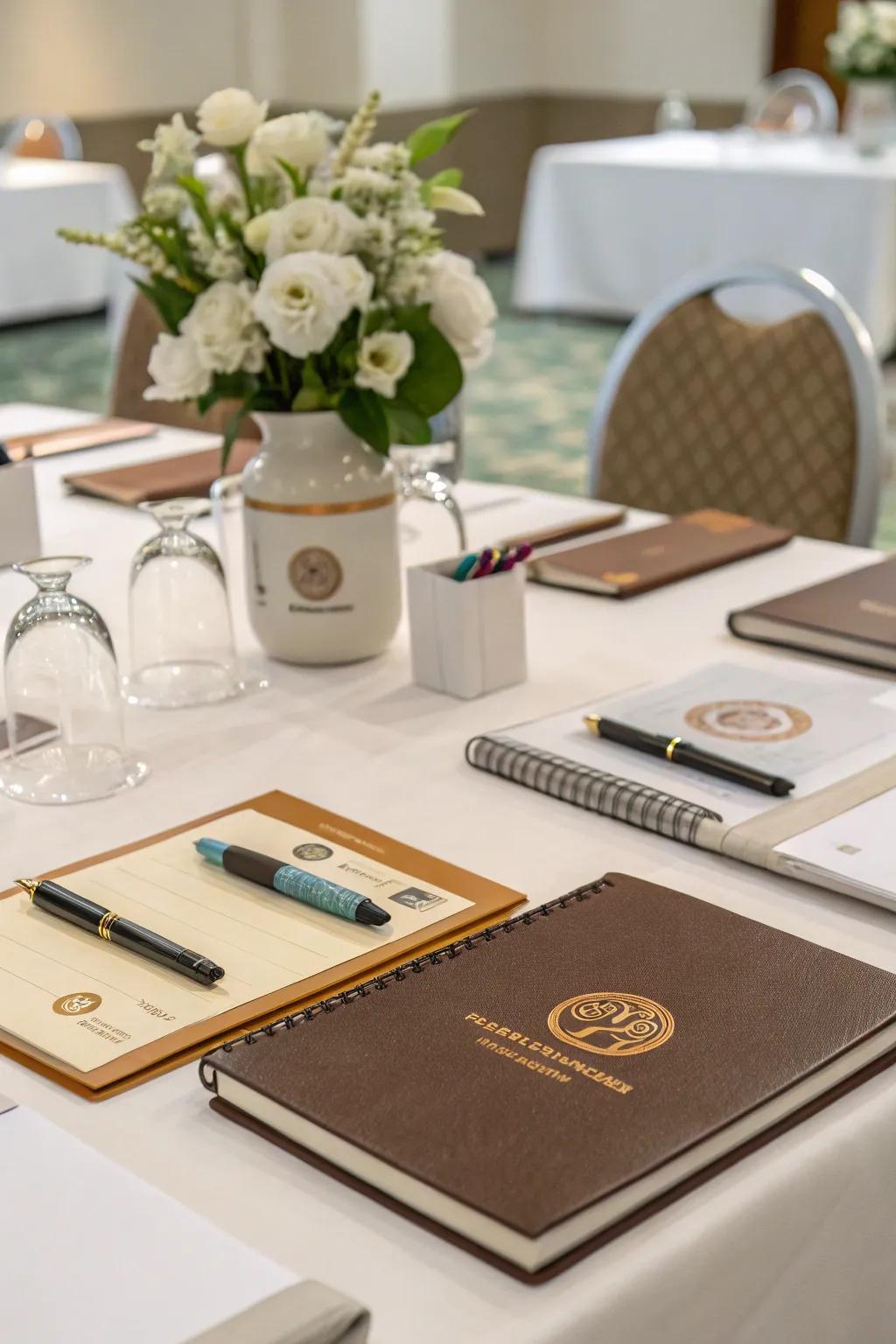 Marked emphasizes joined within a business centerpiece.