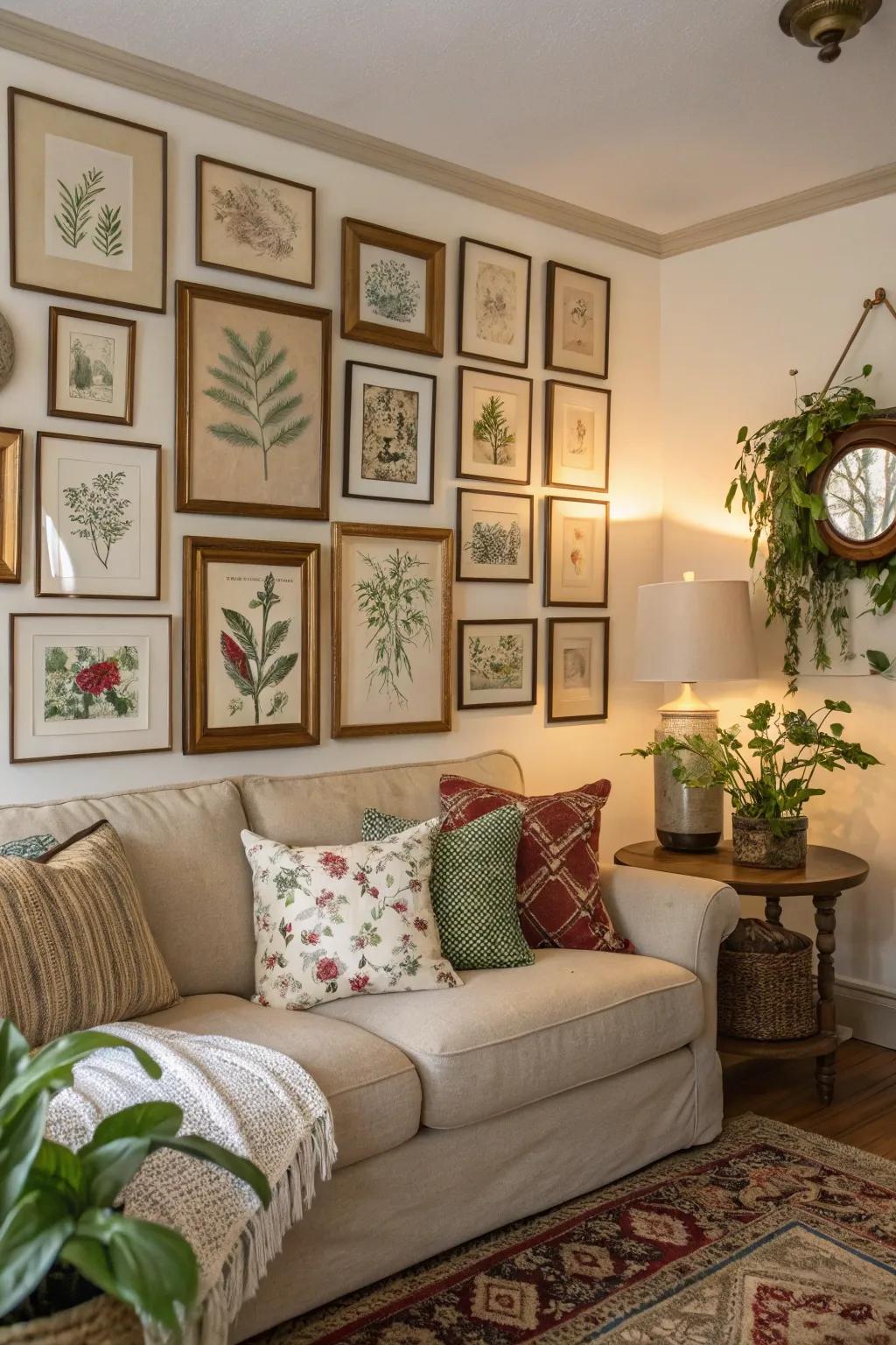 A memory display capturing the essence of nature and nostalgia.