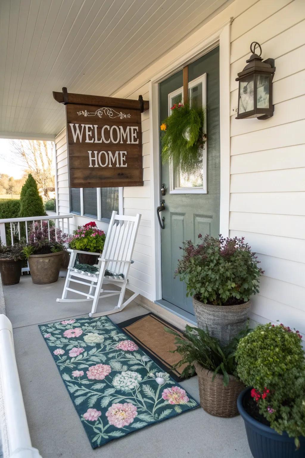 Tailored decor ensures your porch feels like home.