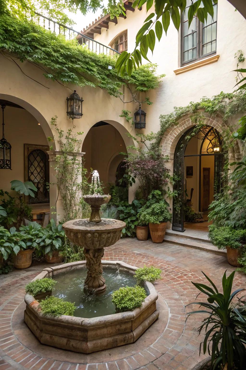 A peaceful aqua element to calm the senses.