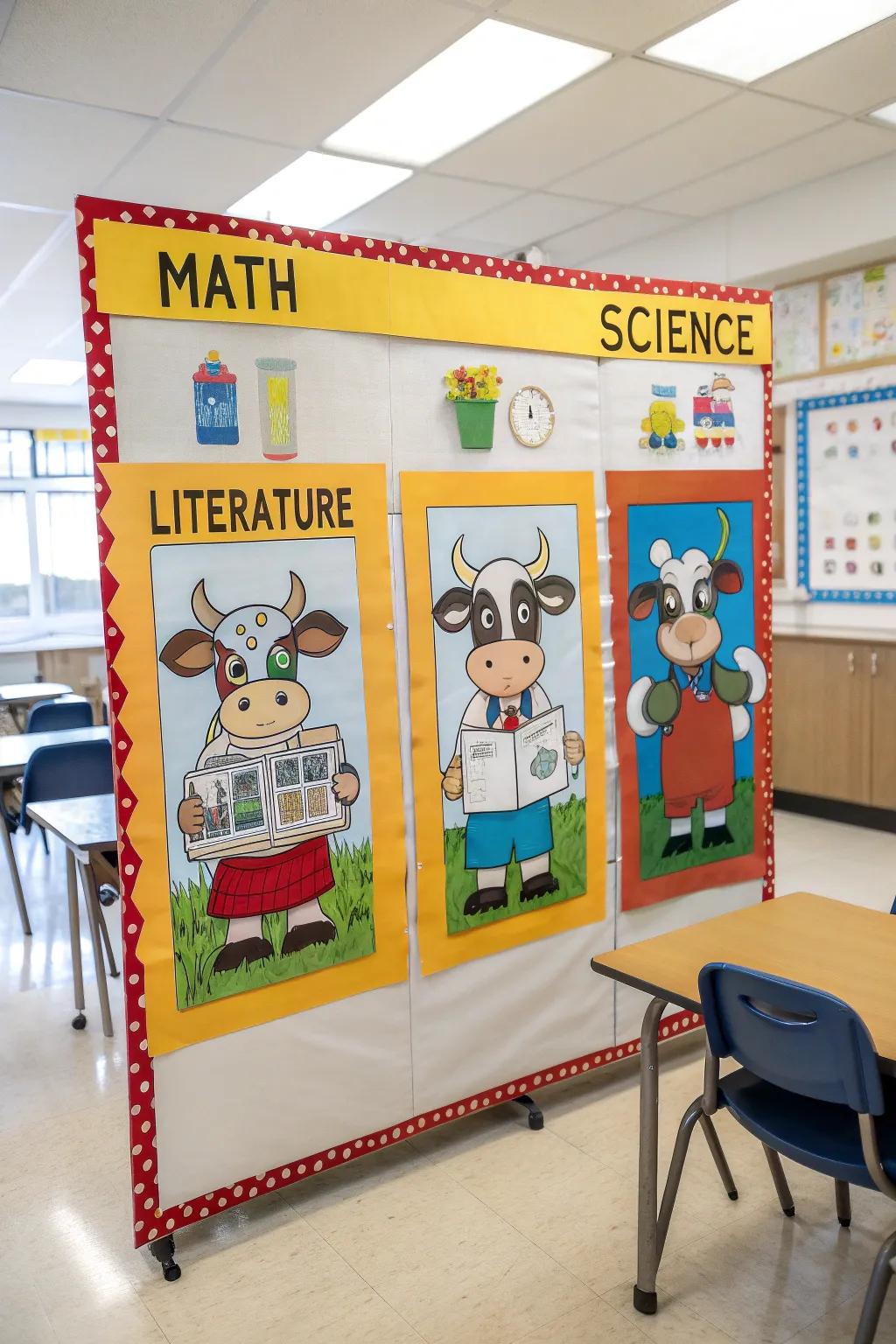A 'Motivated Learners on the Farm' board for academic inspiration