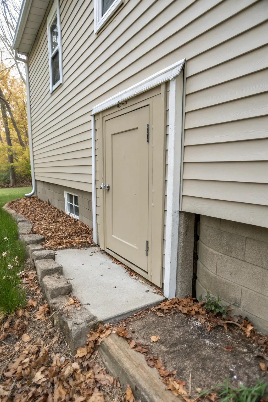 A hidden door design maintains a sleek exterior while providing necessary access.