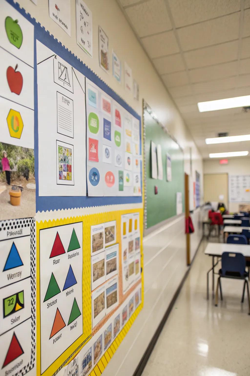 A lexical display enhanced with visual aids like images and shapes