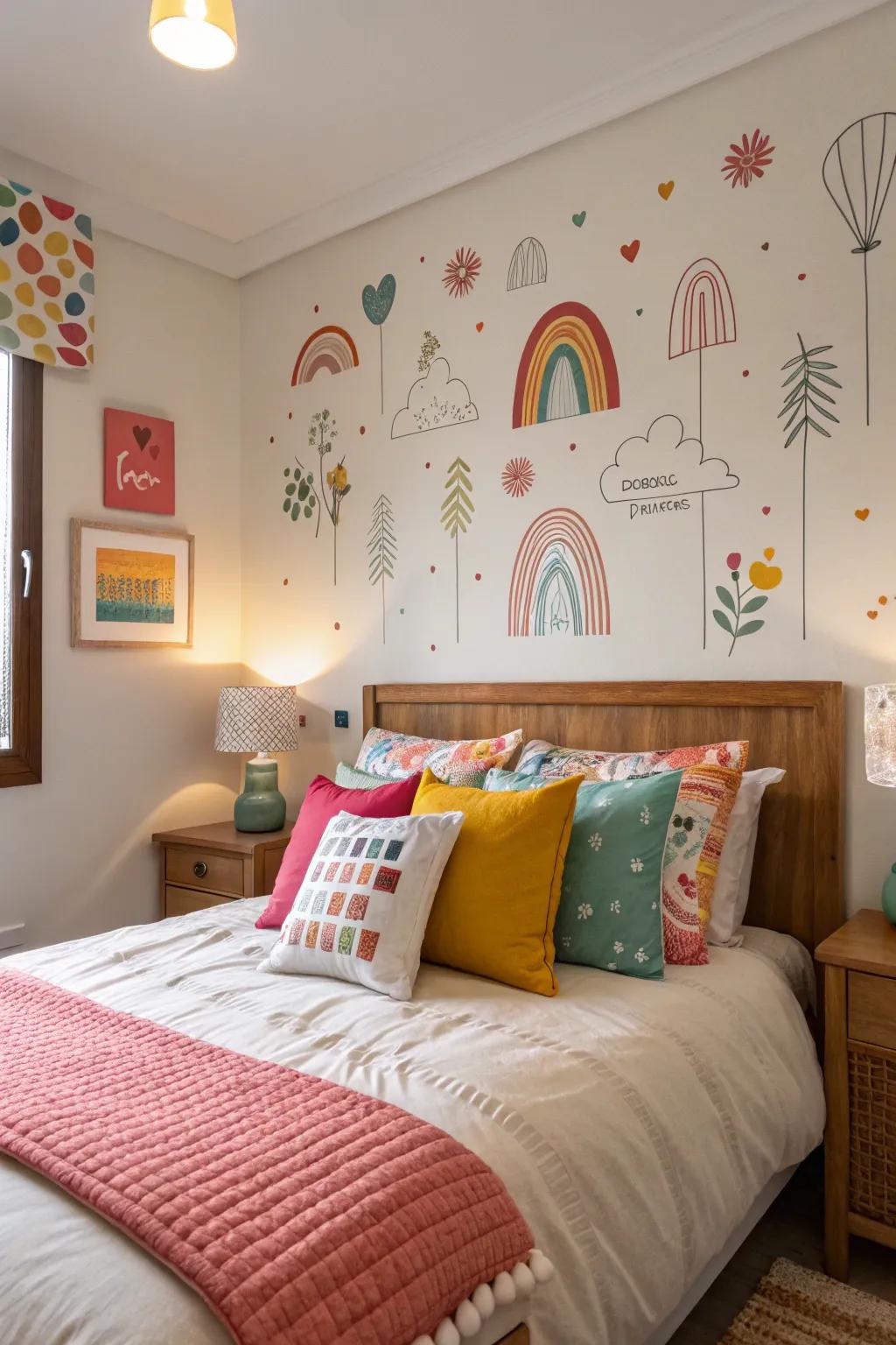 Playful embellishments inject character and fun into a shared area.