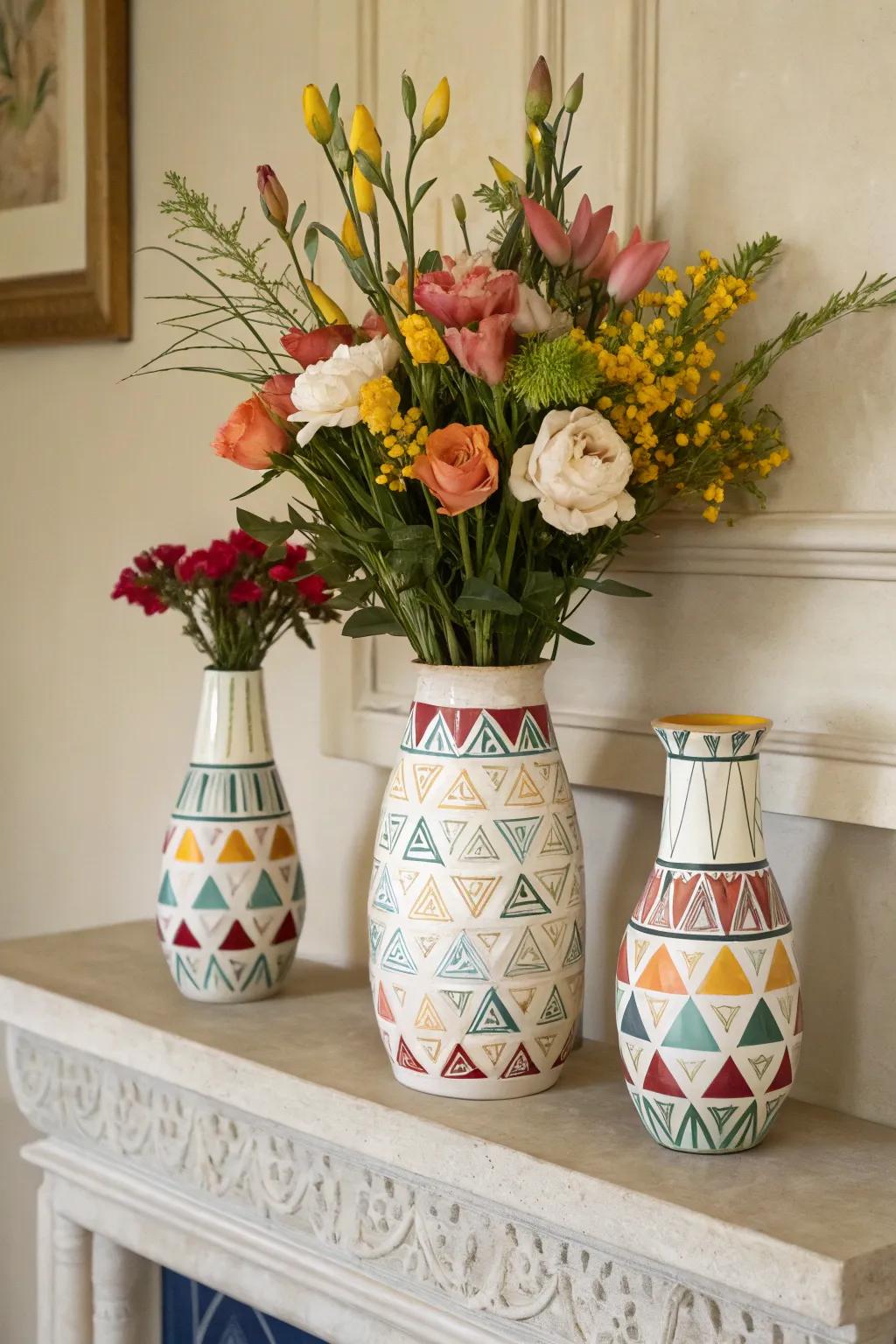 Artistic vases merge style and nature.
