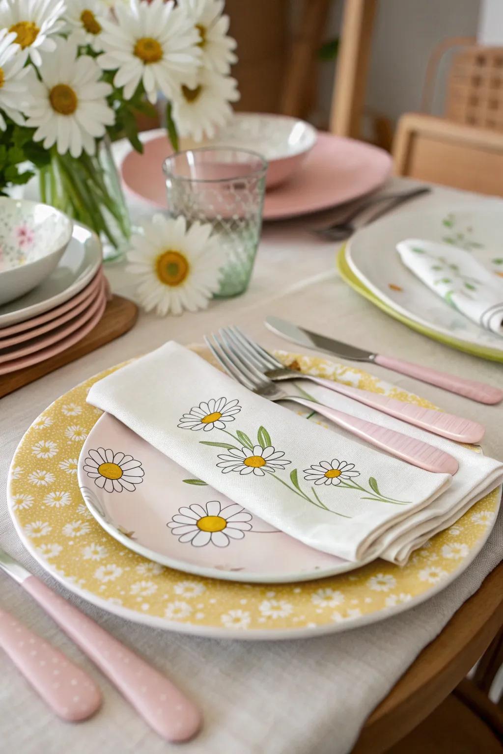 Elevate your table with blossom-themed dinnerware.