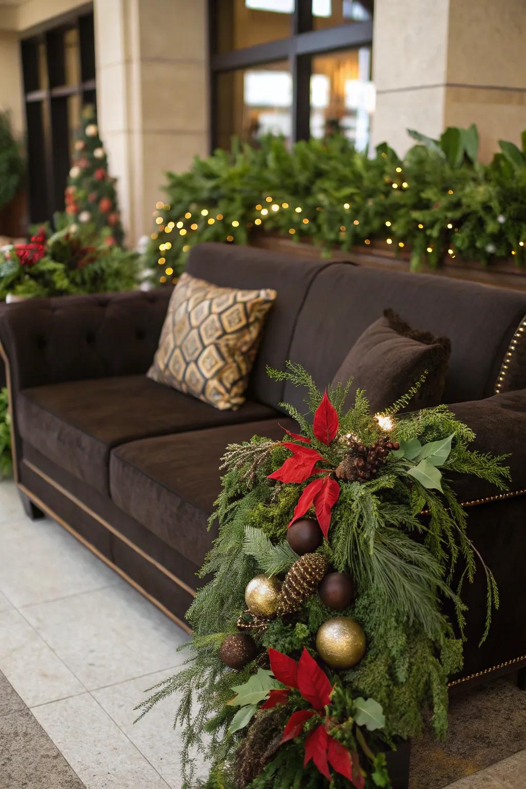 Seasonal decor sustains a current and invigorated feel in your sitting room.