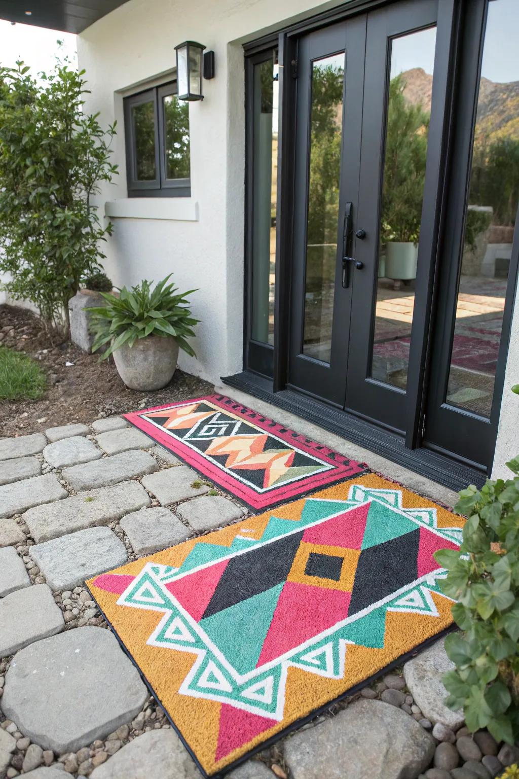 Artisanal doormats enable you to showcase your ingenuity at the doorstep