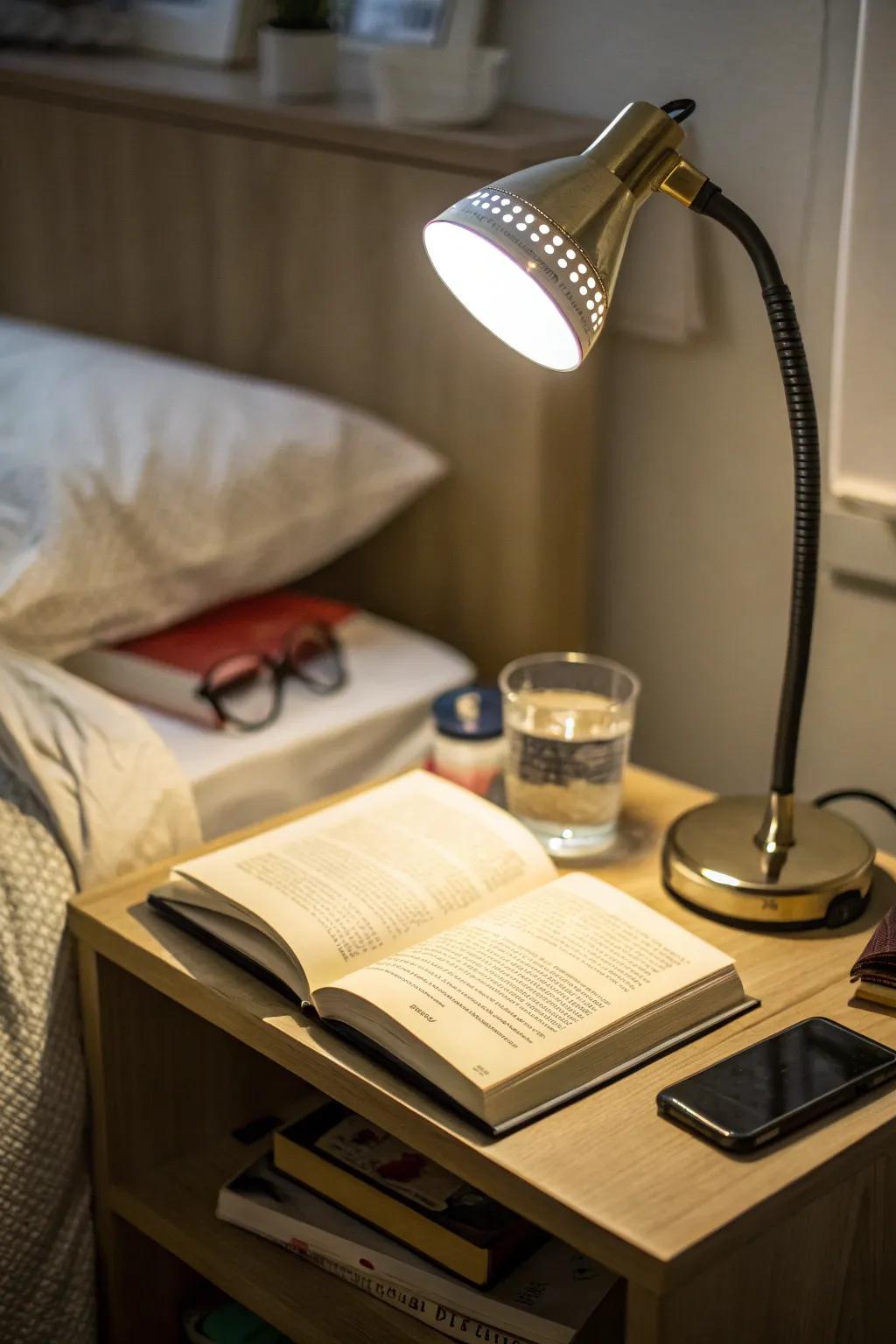 Task lighting that adapts to your needs is essential for residence living.