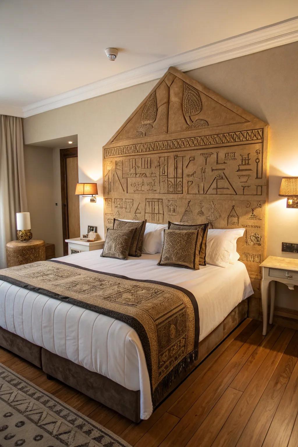 Matching furniture featuring refined patterns adds an elegant aura.