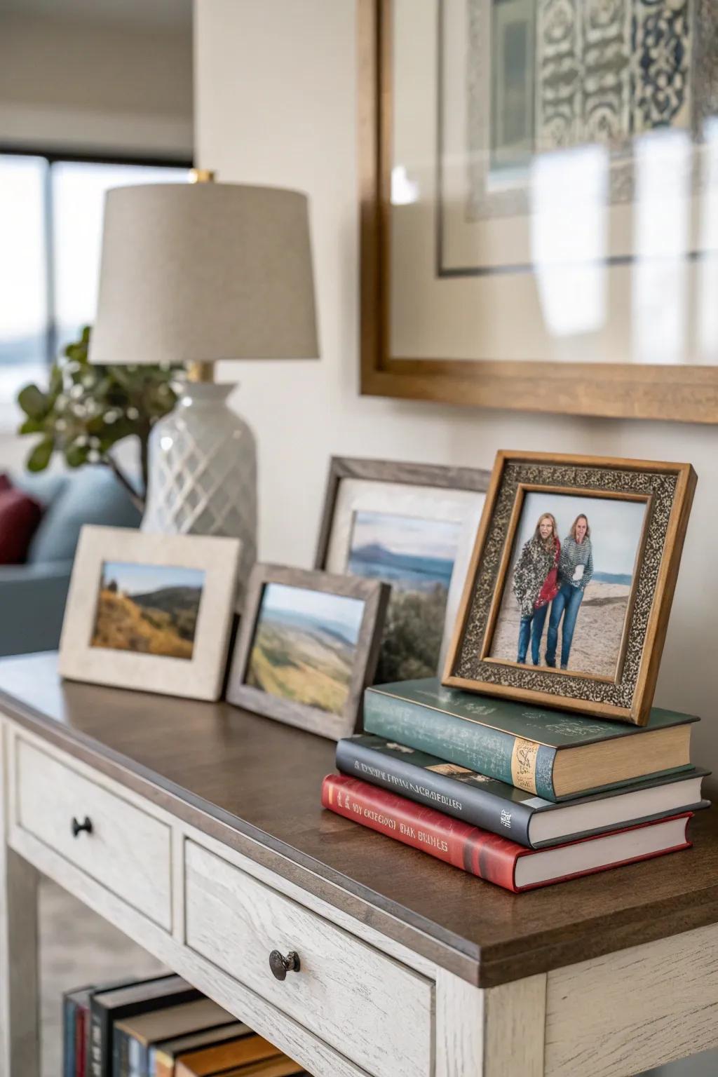 Printed materials and casings infuse your entry area with character.