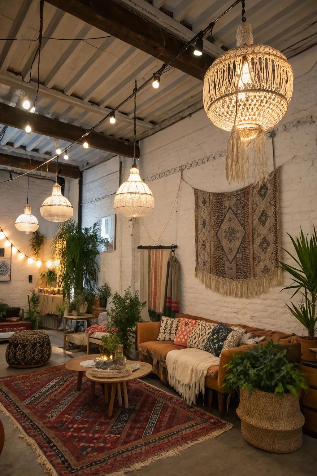 Bohemian textures designed for a spirited and captivating atmosphere.