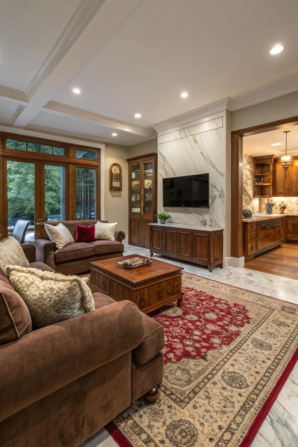 Textures add depth and intrigue.