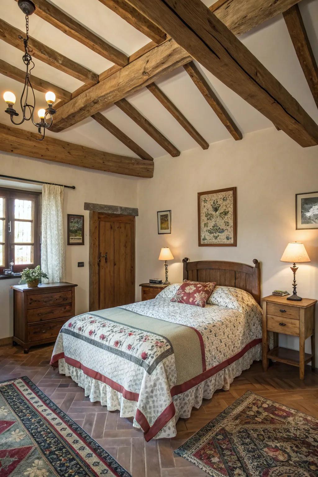 Revealed beams elevate any space.