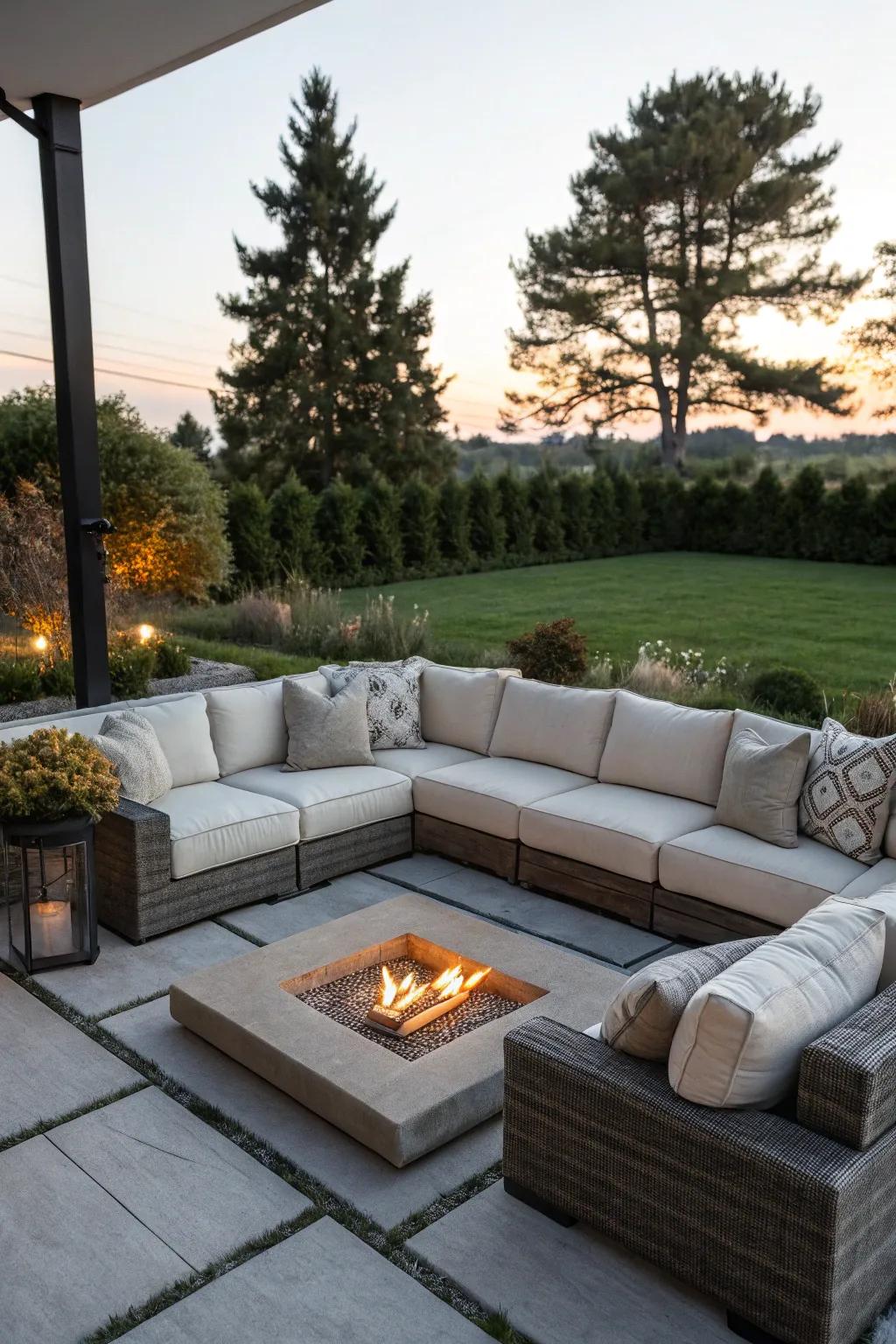 Group gatherings feel better with a spacious sofa.