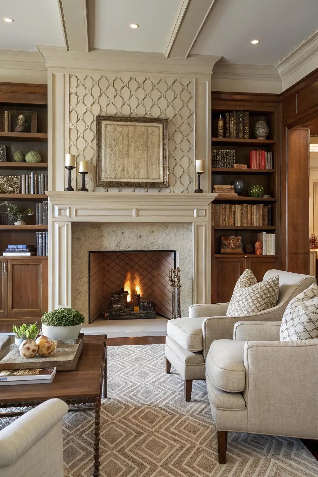 Layered trim delivers a dimensional, vibrant visual.