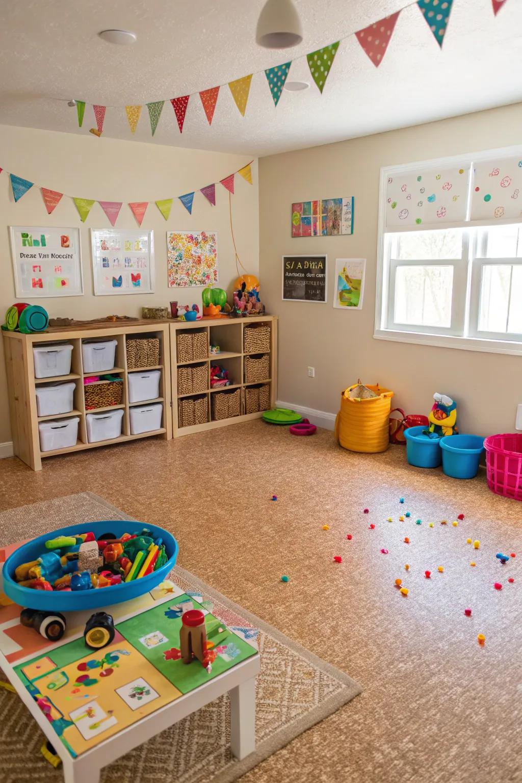 Gentle and sustainable sponge floors for family enjoyment.