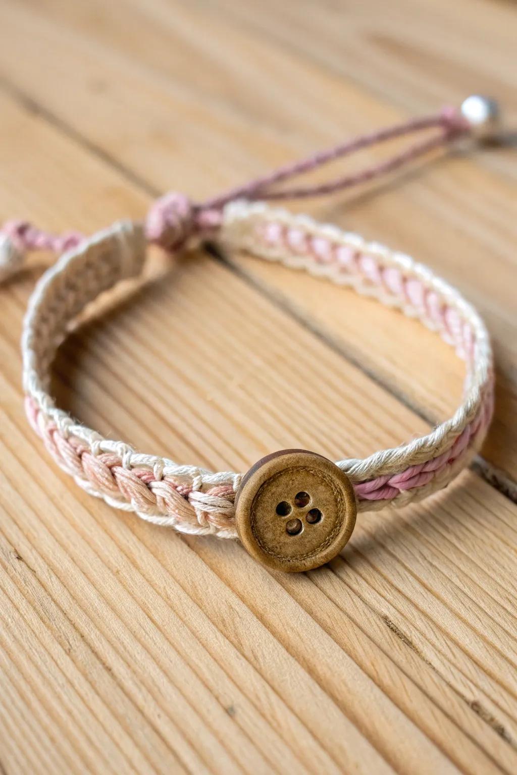 Enhance your friendship bands with a chic fastened end that blends simplicity and bohemian charm. #Craftsmanship #BohoChic