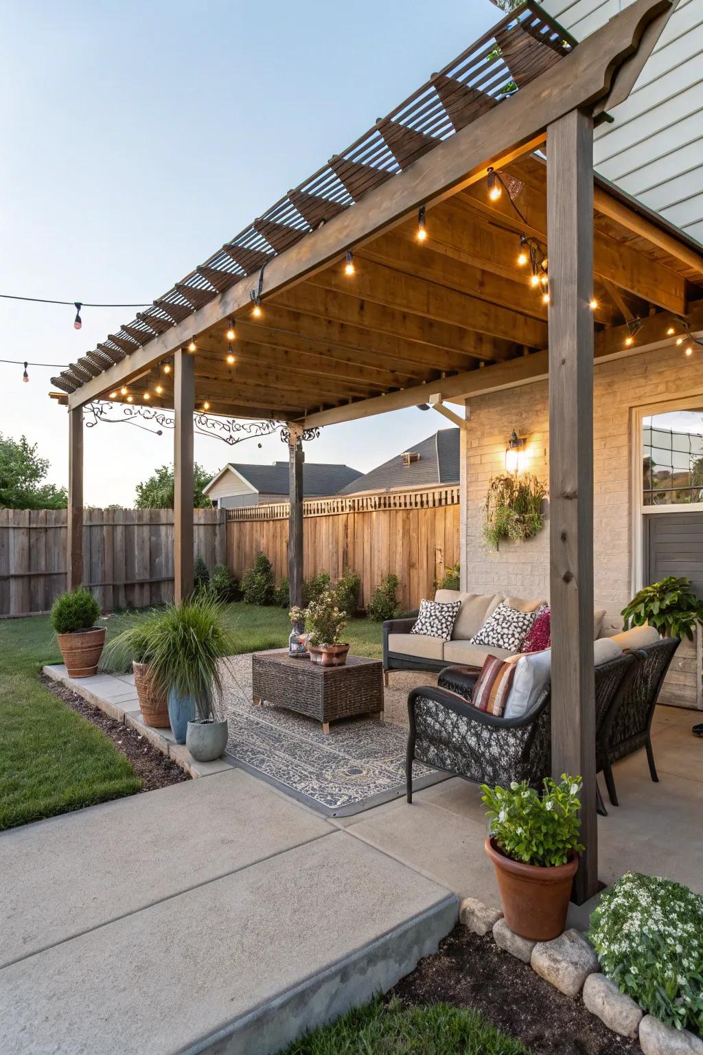 Pergolas proffer shade and panache.