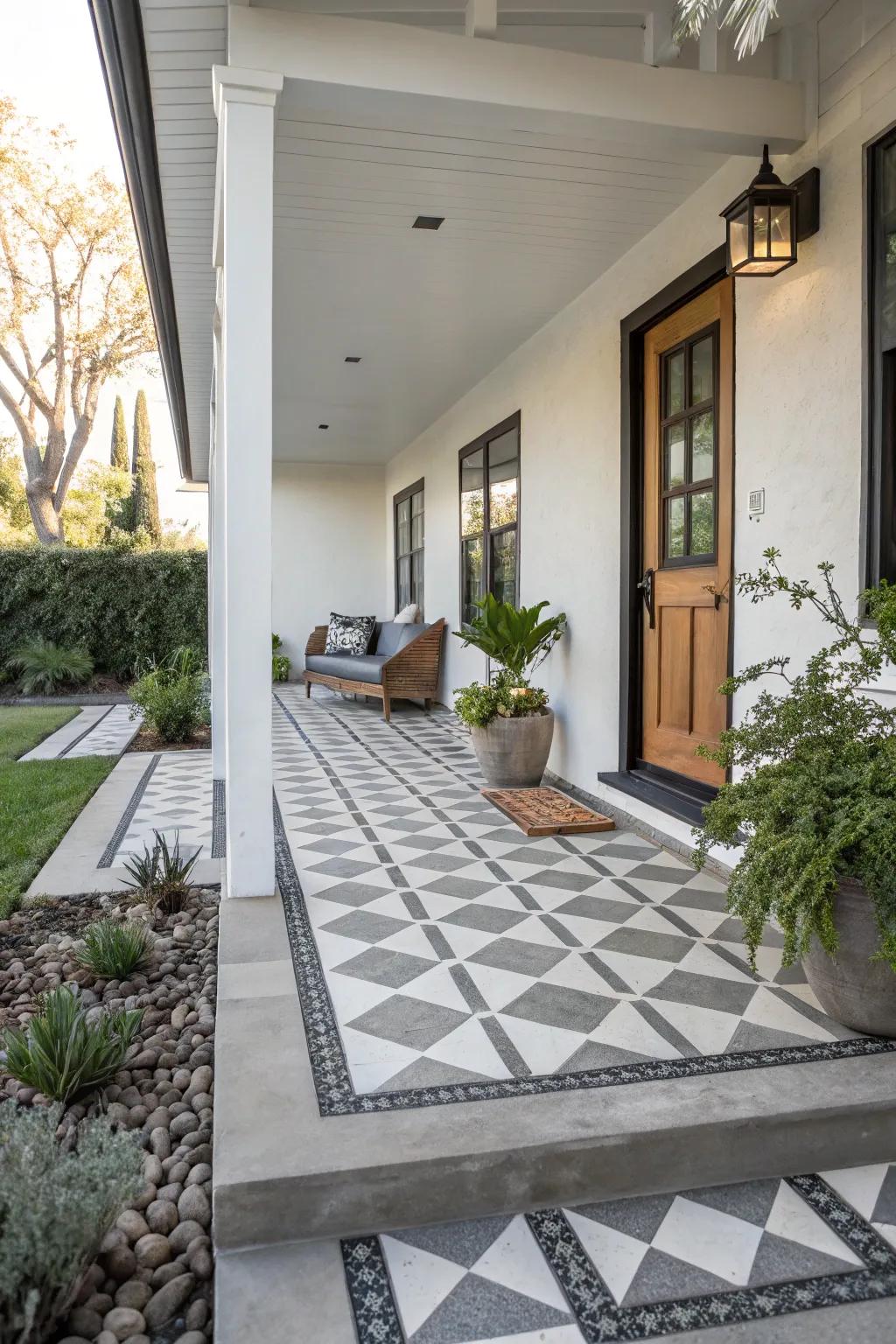 Geometrical designs forge an audacious assertion.