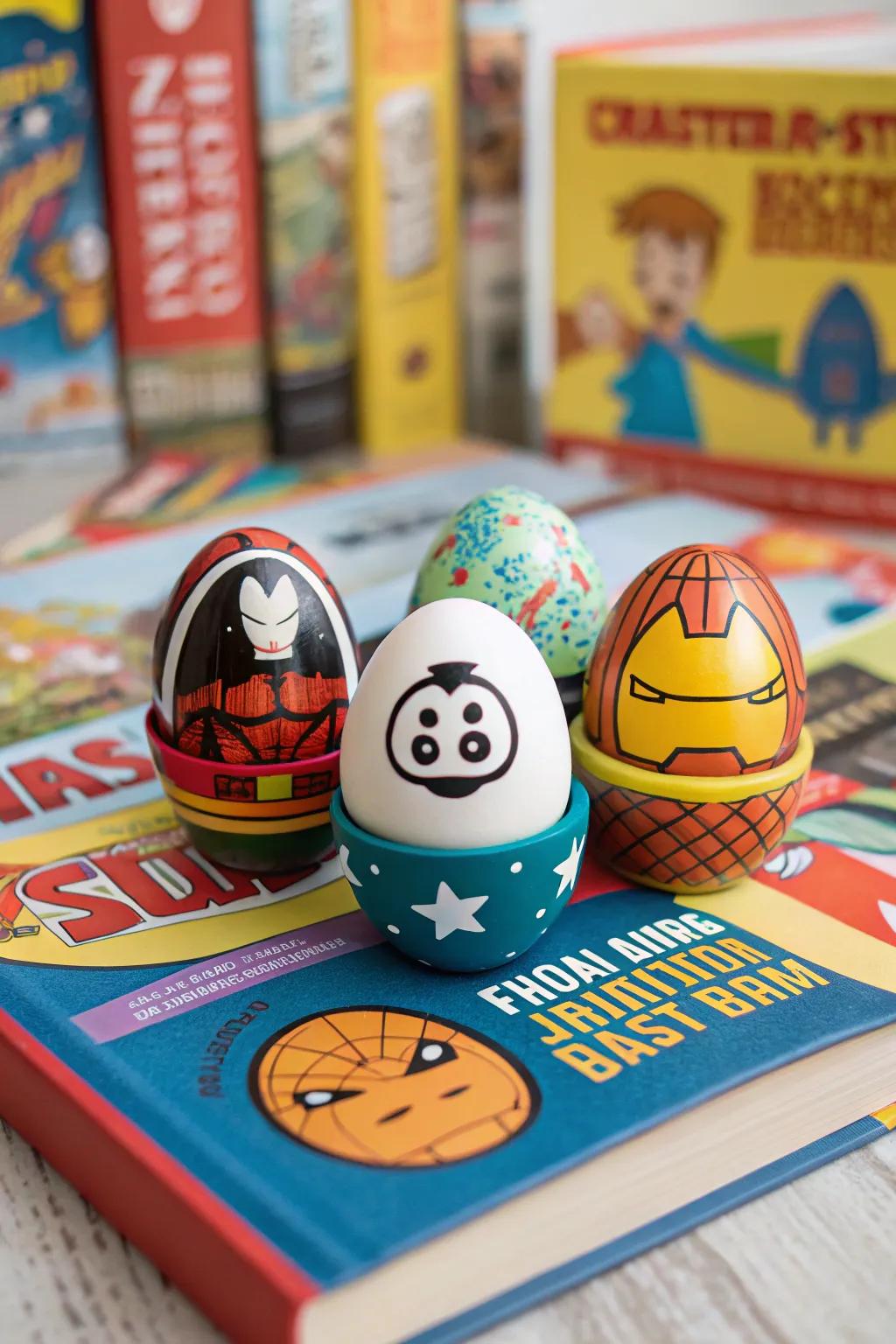 Eggs as famous figureheads steal the spotlight.