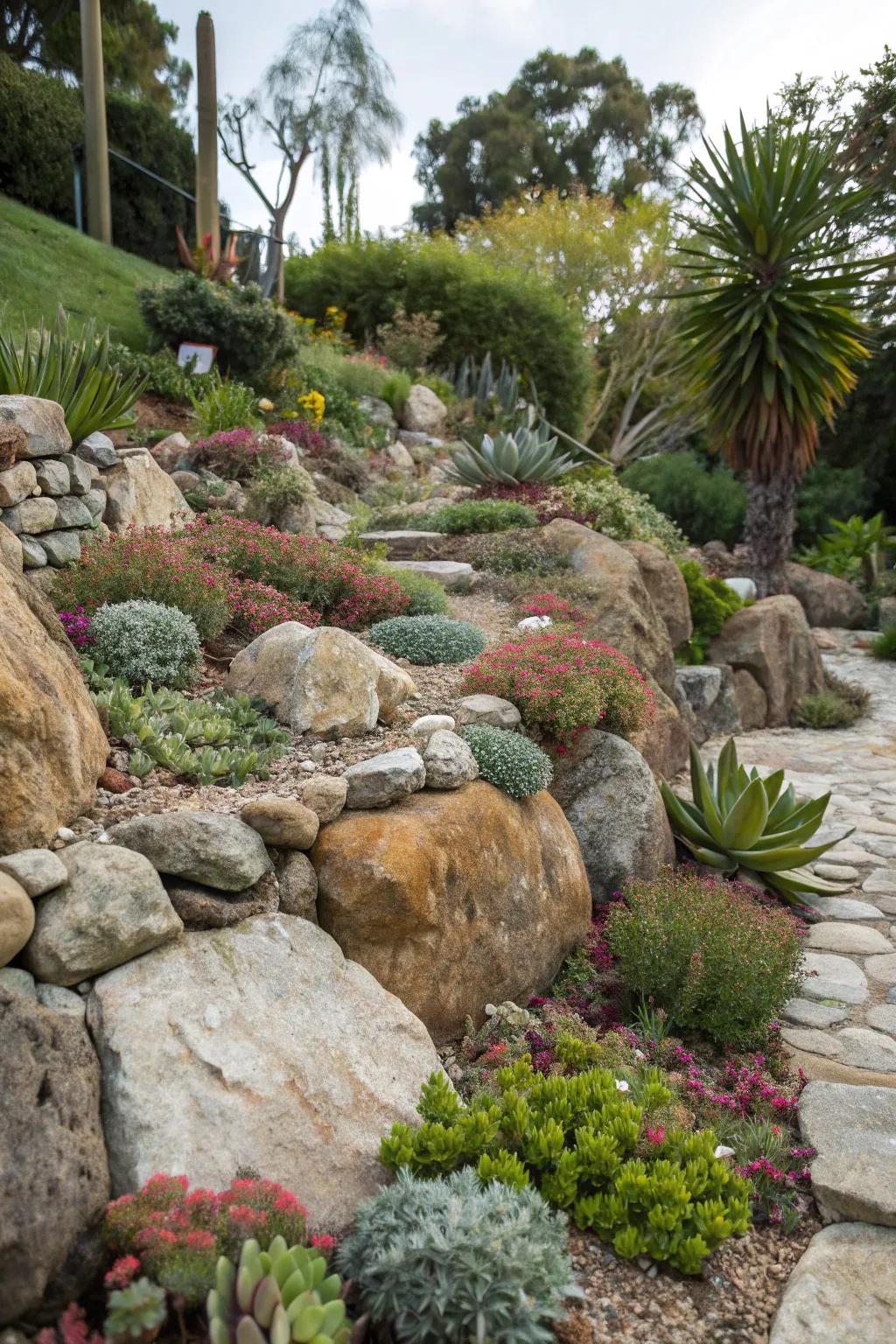 A breathtaking rock cultivation that infuses natural splendor into the panorama.