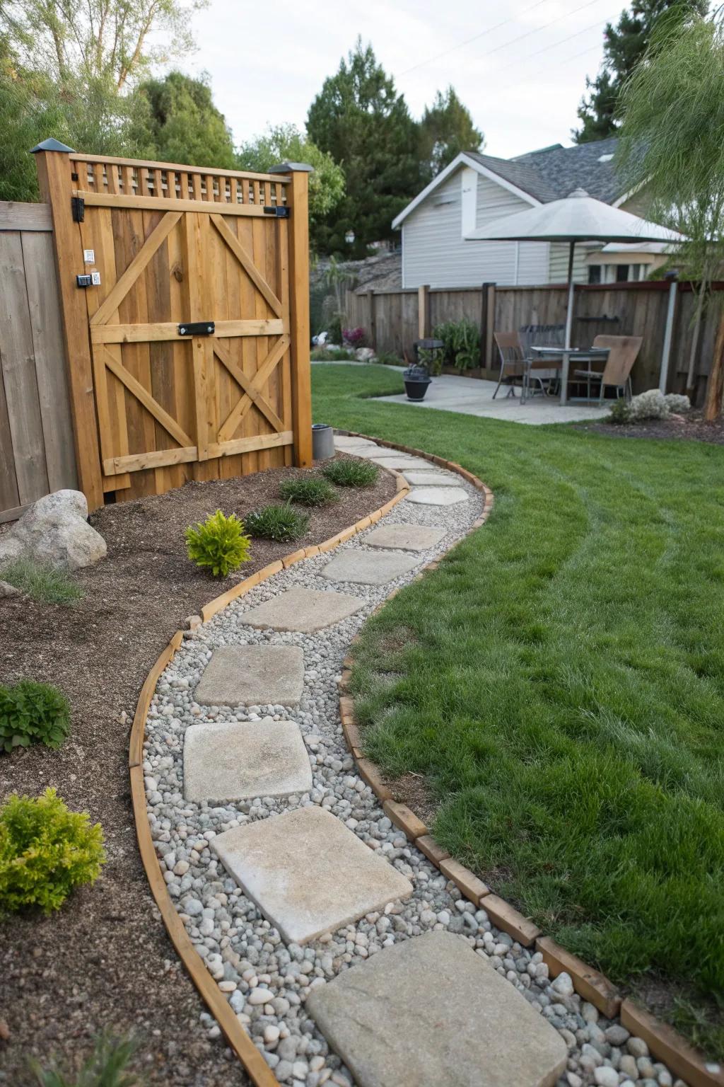 A cost-effective DIY gravel walkway project