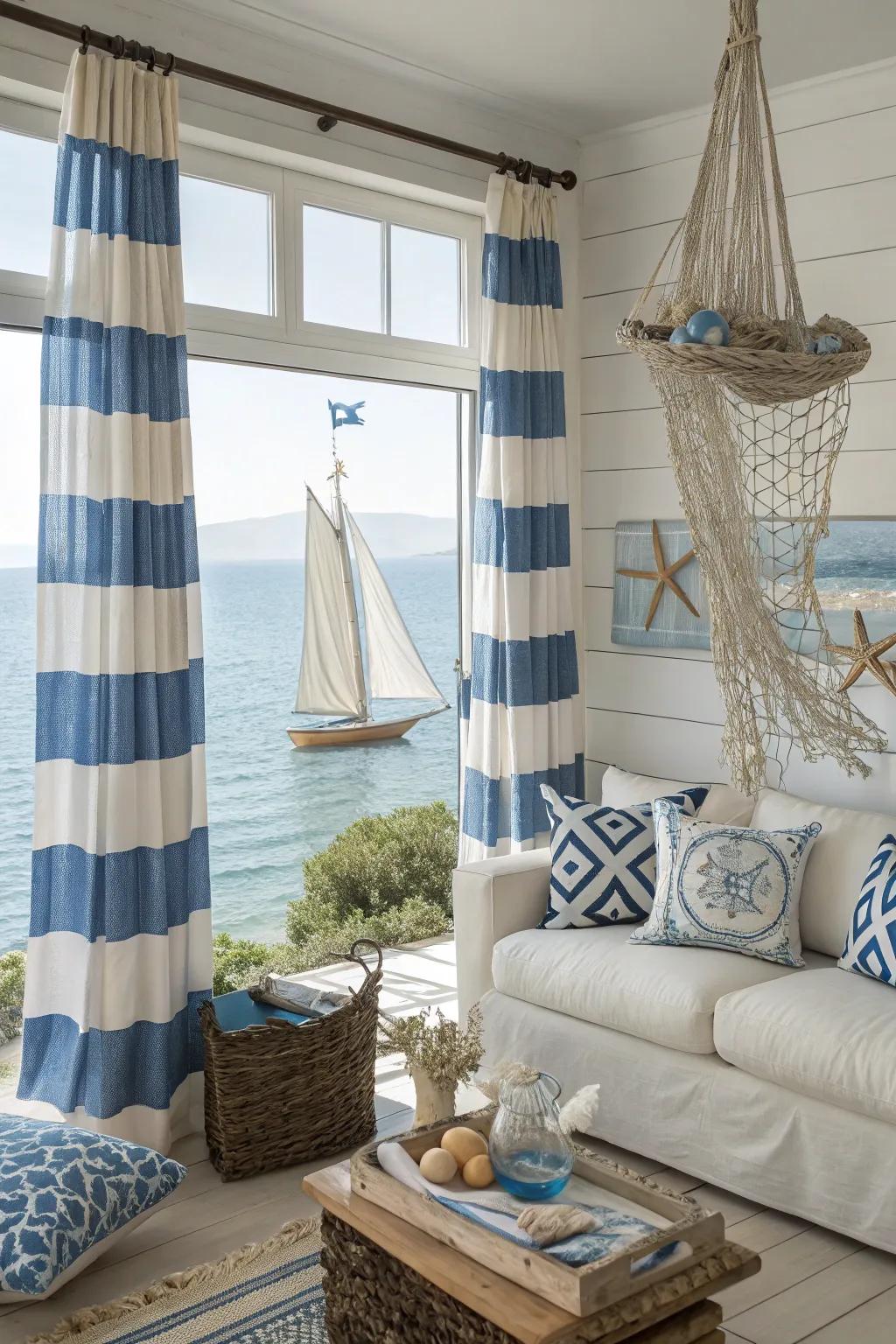 Seaside and marine motifs enhance the Hellenic seaside charm.