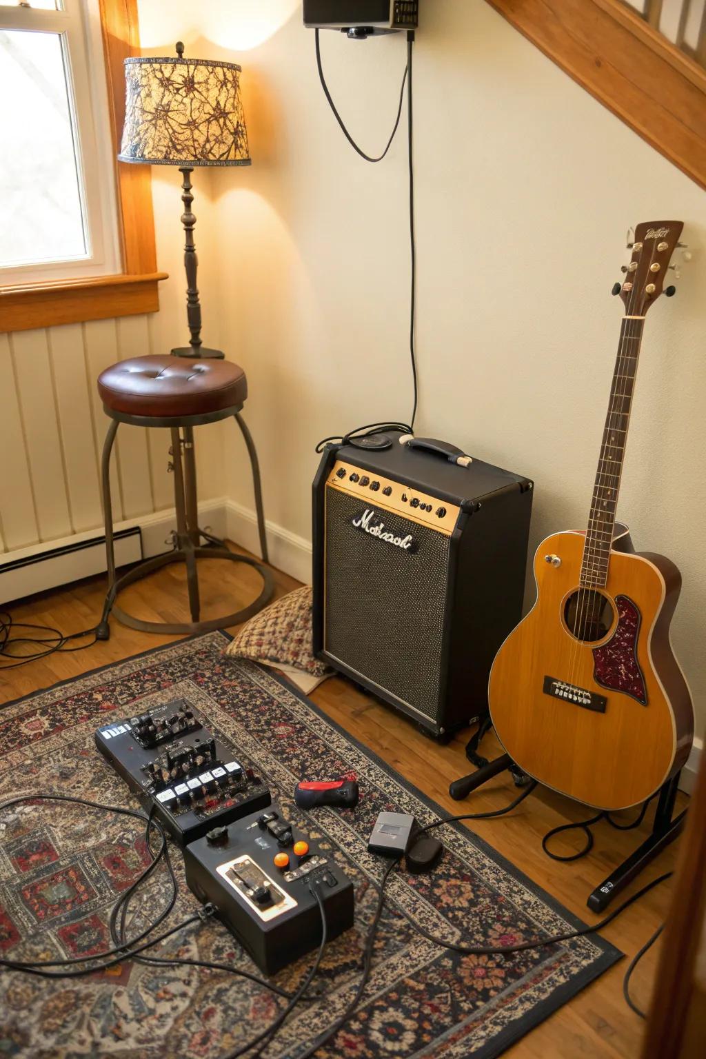 Direct your energy with a designated practice area.