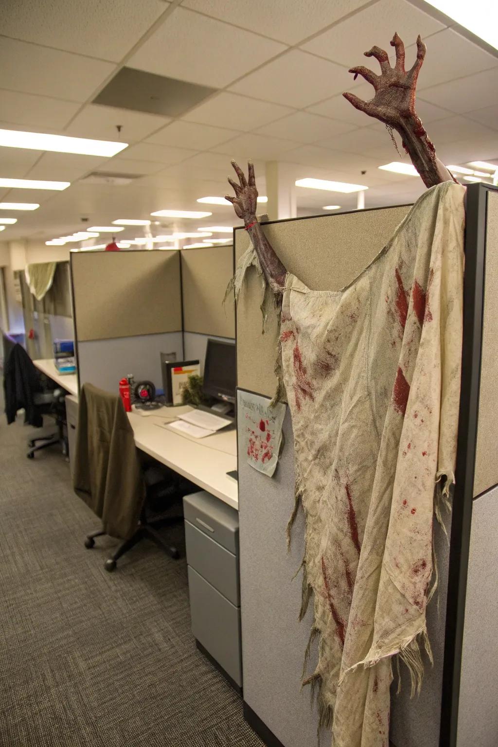 Survive the undead cataclysm through imaginative and spine-chilling ornamentation.