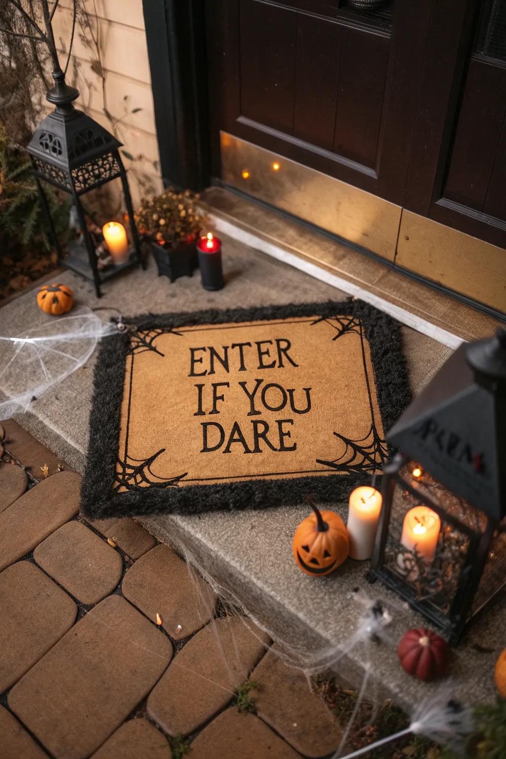 A chilling invitation awaits those courageous enough to ring the bell.