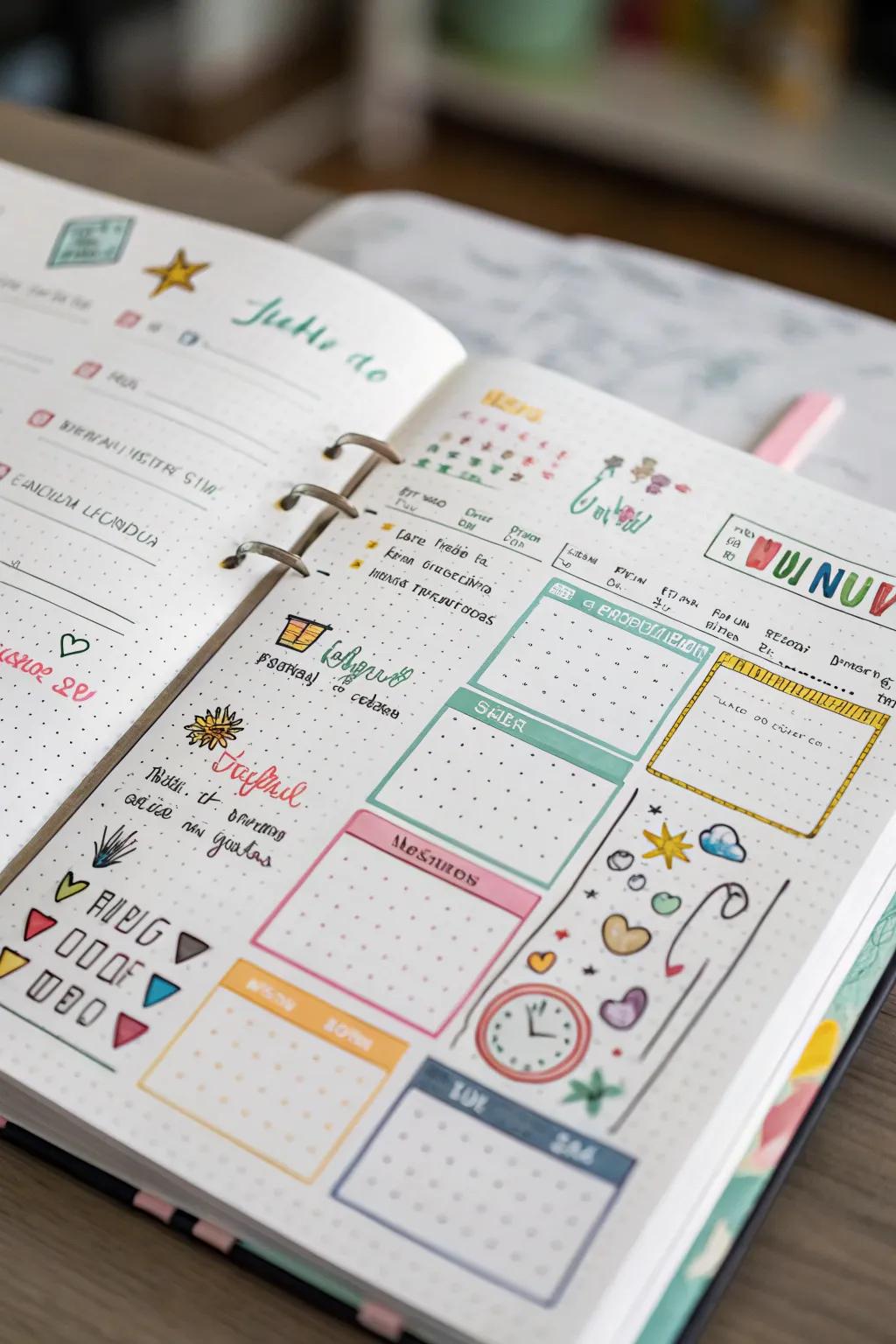 Smoothly incorporate headings into daily log layouts.