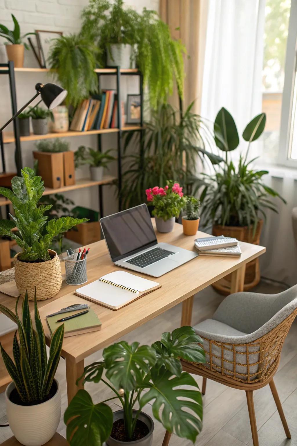 Allow nature to inspire you with the relaxing presence of indoor plants.