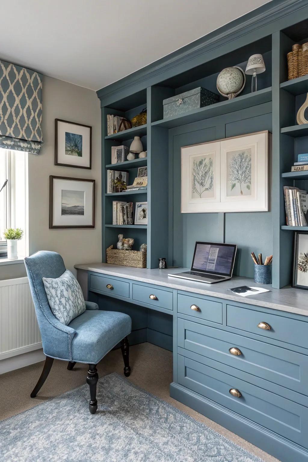 A unified color palette unifies your office design.