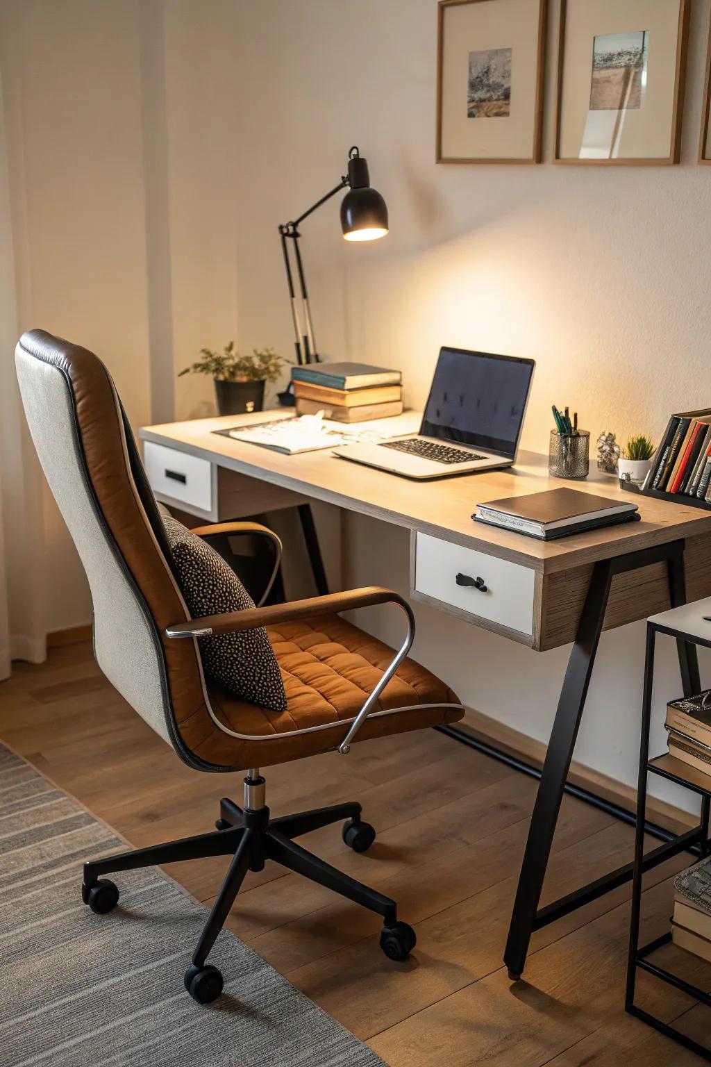 Prioritizing comfort with chairs designed for posture.