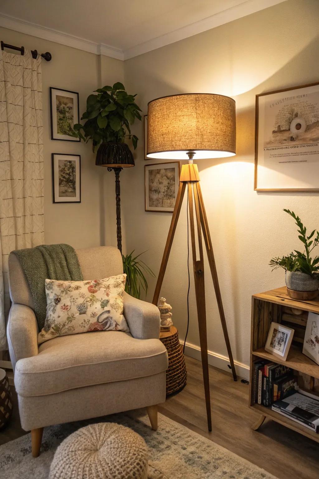 Floor lamps enrich any corner with illumination and elegance.