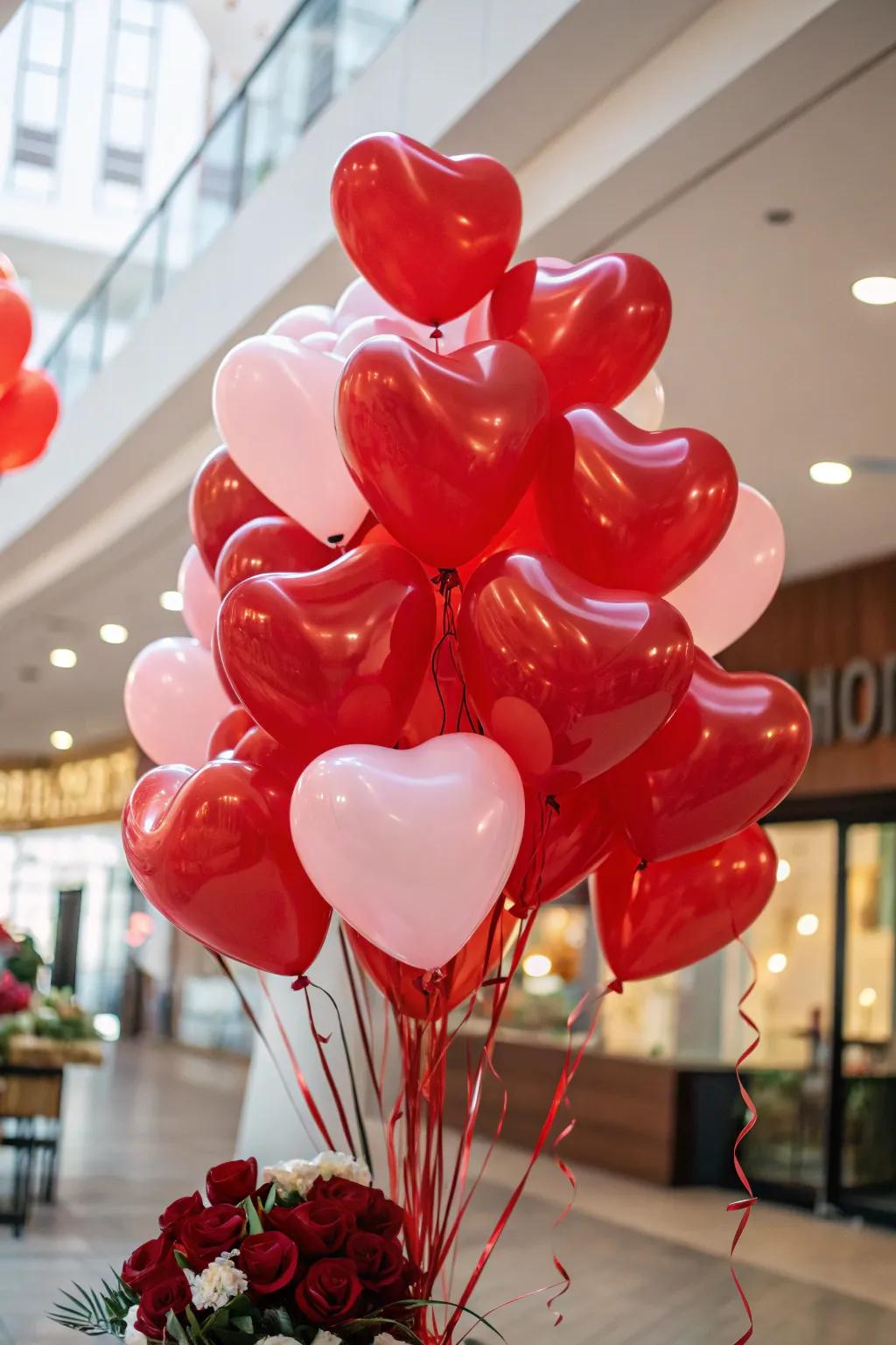 Giving a playful feel with a balloon bouquet.