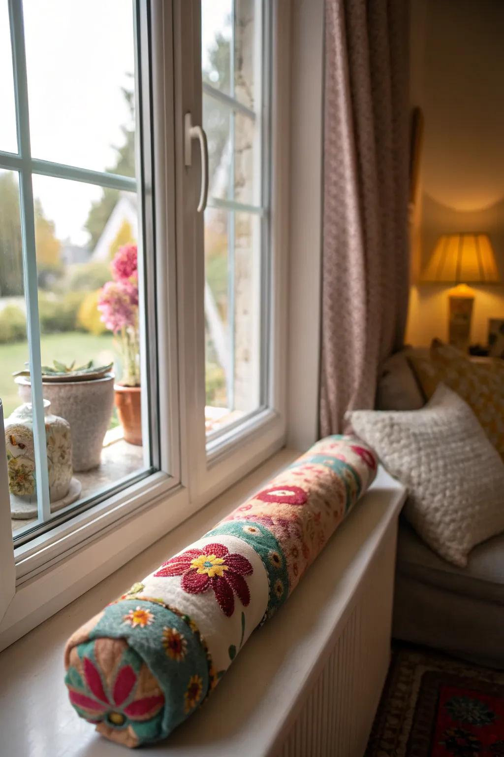 Breeze barriers contribute character while holding off the cold.