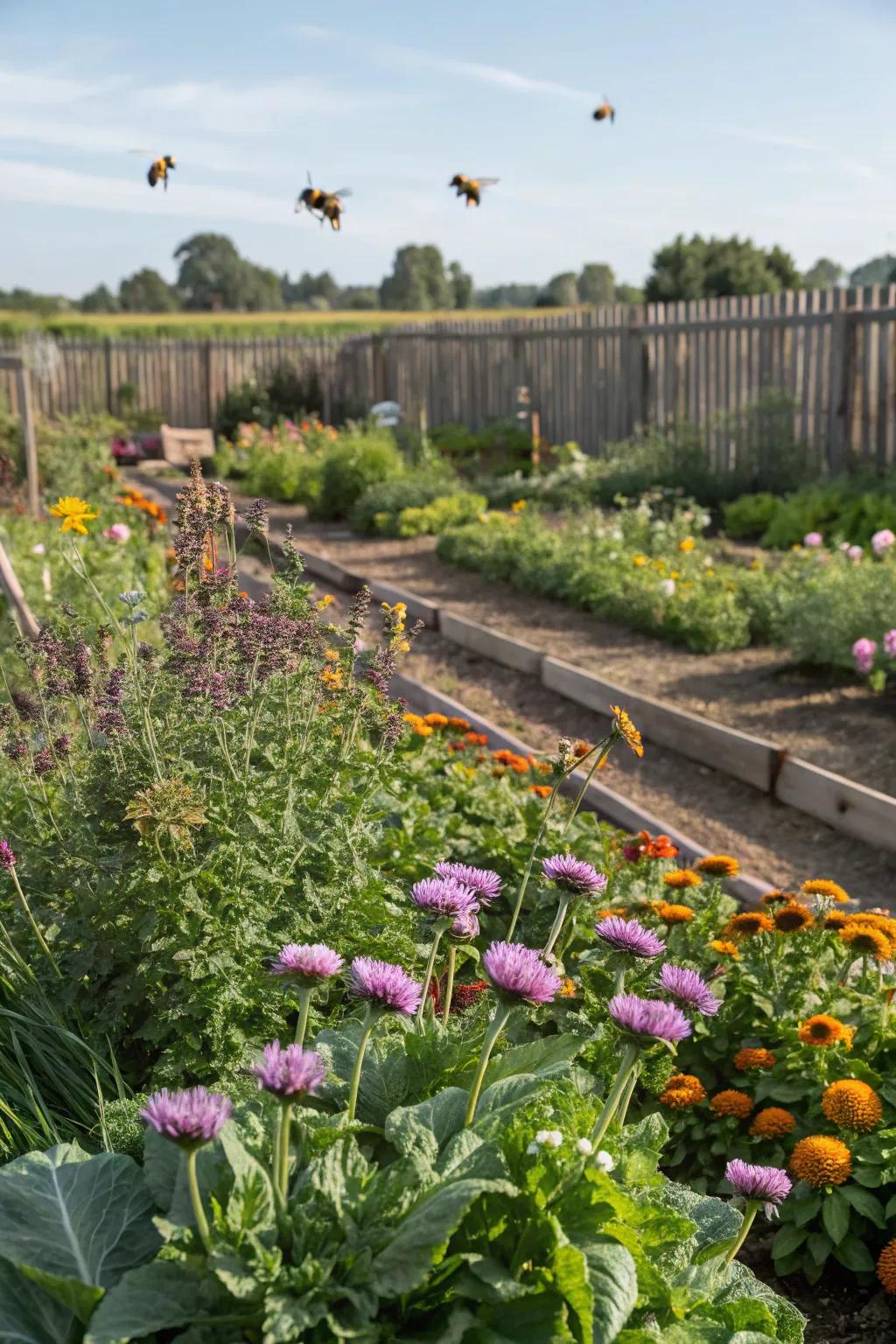 Pollinators introduce life and boost productivity within your vegetable plots.