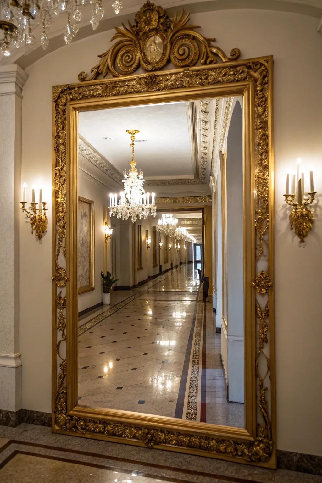 Mirrors inject radiance and roominess into your space.